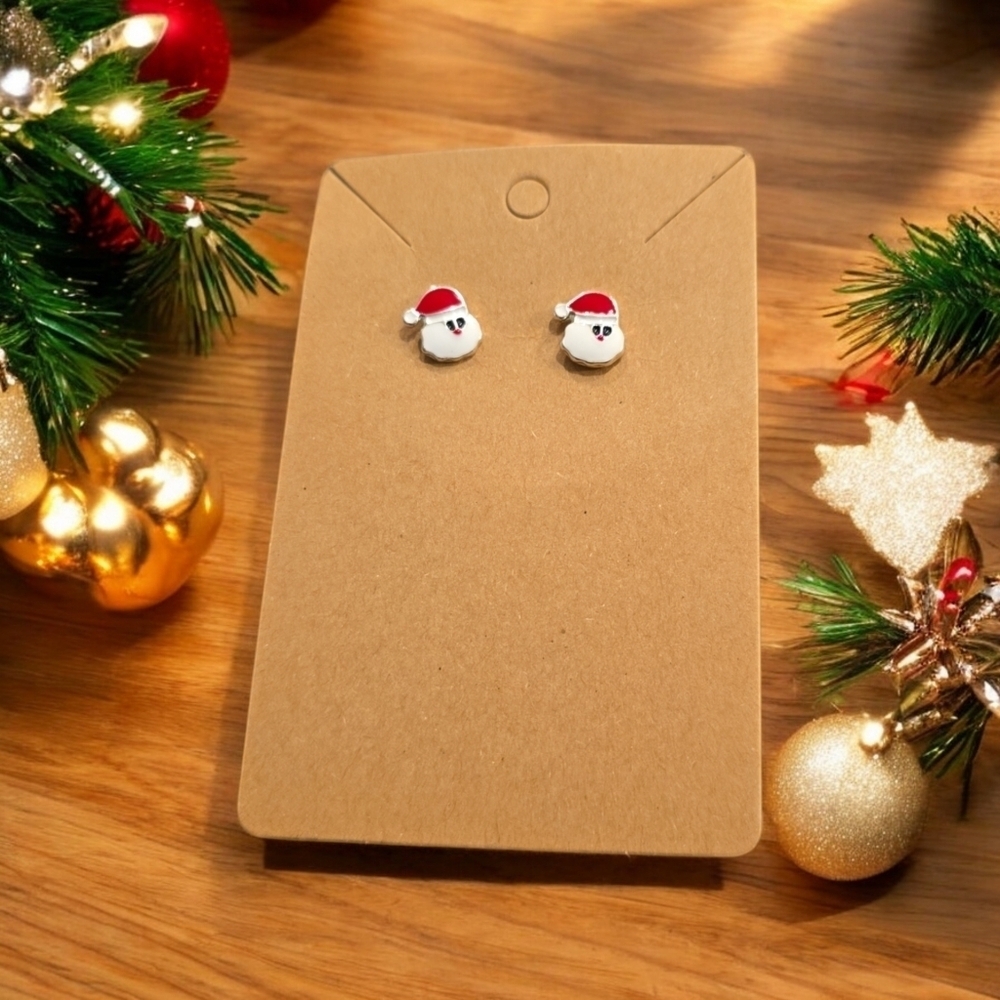 Santa Holiday Festive Stud Earrings
